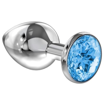 Анальная пробка из металла с кристаллом Diamond Sparkle Large
