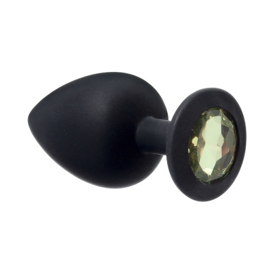 Силиконовая анальная пробка с кристаллом Emotions Cutie Large