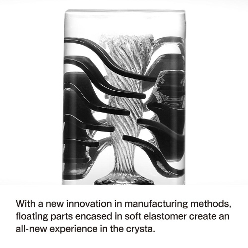 Tenga Crysta Leaf - прозрачный мастурбатор с интенсивным рельефом