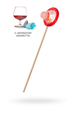 Леденец в виде презерватива "На случай важных переговоров" - вкус амаретто