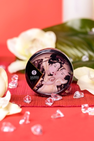 Ароматическая свеча и массажное масло Shunga – 2 в 1 – Шоколад