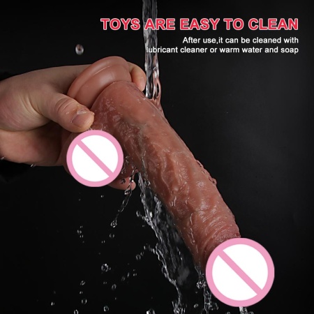 Телескопический дилдо на присоске с пультом Д/У