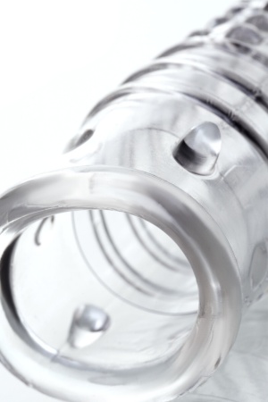 Прозрачная насадка на пенис с интенсивным рельефом Dond