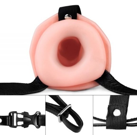 Страпон-фаллопротез Vibrating Unisex Hollow