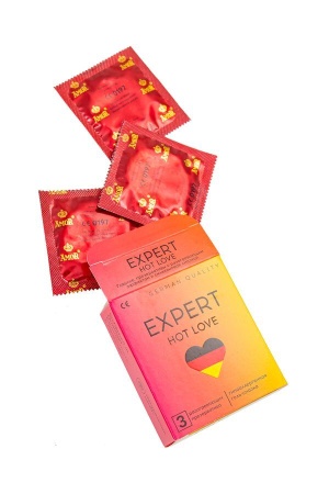 Презервативы с разогревающим эффектом Expert - Hot Love