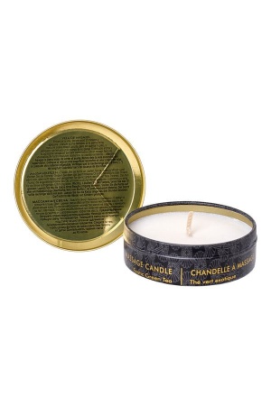 Ароматическая свеча и массажное масло Shunga – 2 в 1 – Зеленый чай