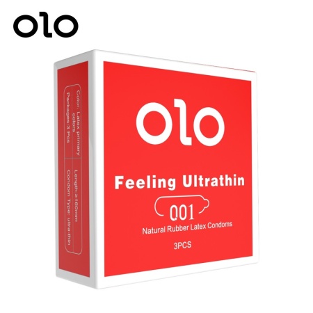 Ультратонкие презервативы olo 0.01 3 шт