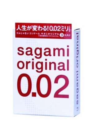Sagami Original 0,02 - полиуретановые презервативы (3 шт)