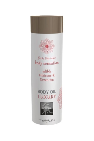 Luxury Oil Гибискус и Зеленый чай - съедобное массажное масло