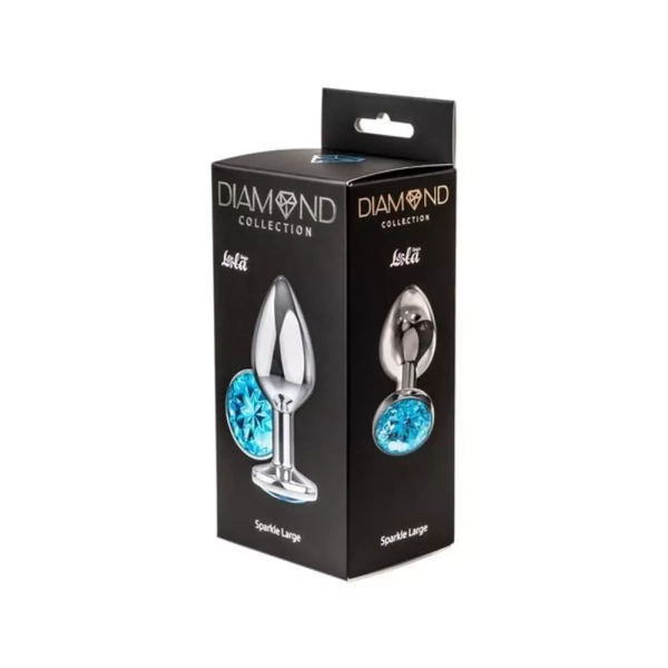 Анальная пробка из металла с кристаллом Diamond Sparkle Large