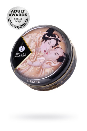 Ароматическая свеча и массажное масло Shunga – 2 в 1 – Ваниль