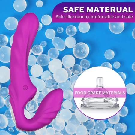 Женский страпон с вибрацией Melo - 2 мотора