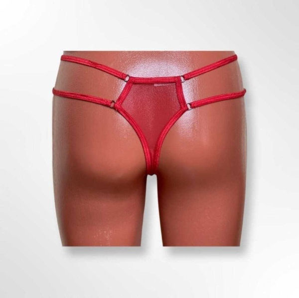 Трусики стринги с надписью Кусай