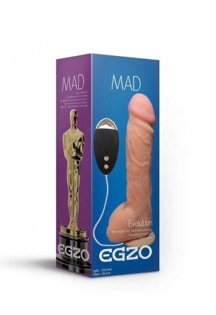 Фаллос реалистик с вибрацией Egzo MAD