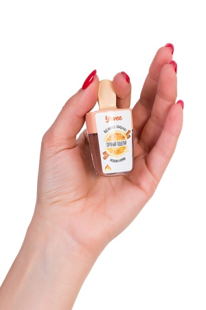 Возбуждающий бальзам для губ Yovee "Горячий поцелуй" - вкус апельсина и корицы