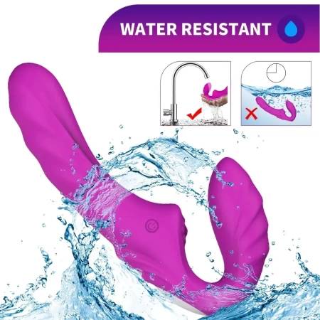 Женский страпон с вибрацией Melo - 2 мотора