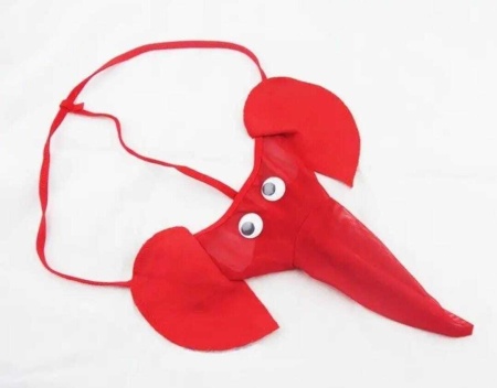 Мужские эротические  стринги - красный слоник