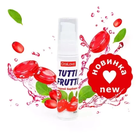 Съедобная смазка Tutti-Frutti - Сладкий барбарис