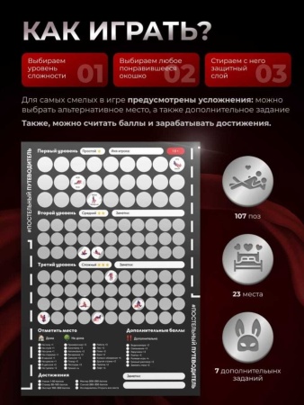 Эротическая игра для пар - Постельный путеводитель