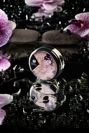 Ароматическая свеча и массажное масло Shunga – 2 в 1 – Ваниль