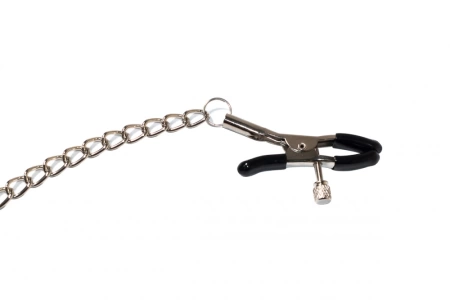 Зажимы на соски металлические с цепочкой Party Hard Starlet