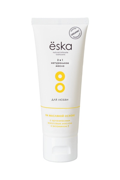 Ёska смазка и массажное масло 2 в 1 (с кокосовым маслом)