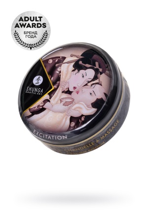 Ароматическая свеча и массажное масло Shunga – 2 в 1 – Шоколад