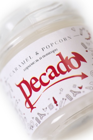 Массажная свеча Pecado Caramel Popcorn - Карамель и попкорн