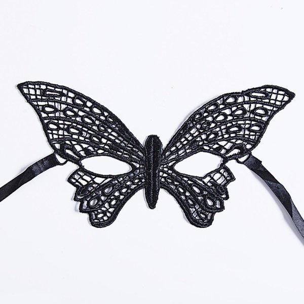 Маска бабочка из кружева