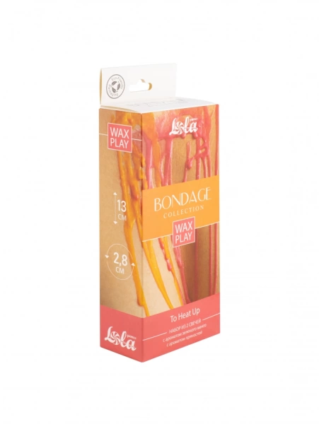 Wax Play – набор БДСМ свечей Bondage To Heat Up, 2 шт (45-50 и 55-60 градусов)