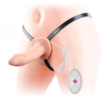 Страпон-фаллопротез Vibrating Unisex Hollow