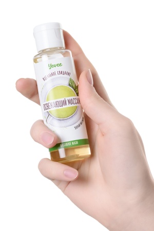 Массажное масло Yovee - аромат зеленого чая и мяты