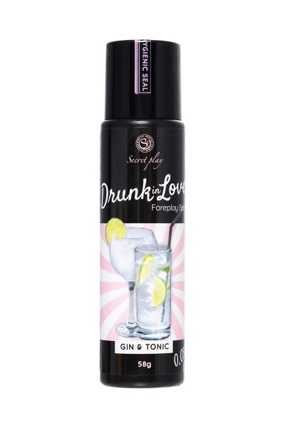 Съедобный массажный гель для сосков и интимных зон Secret Play - вкус джин тоника