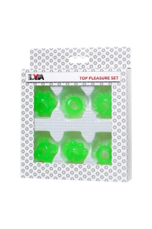 Кольца на член эрекционные 6 шт. Toyfa