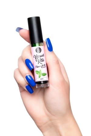 Блеск для губ с эффектом жидкой вибрации Secret Play, вкус мяты