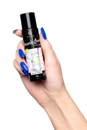 Съедобный массажный гель для сосков и интимных зон Secret Play - вкус джин тоника