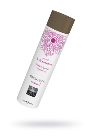 Массажное ароматическое масло для тела Sensual - аромат индийской розы и миндаля