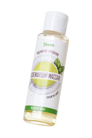 Массажное масло Yovee - аромат зеленого чая и мяты