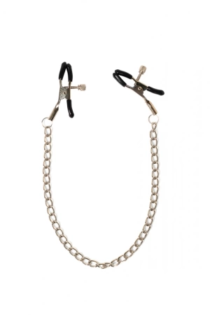 Зажимы на соски металлические с цепочкой Party Hard Starlet