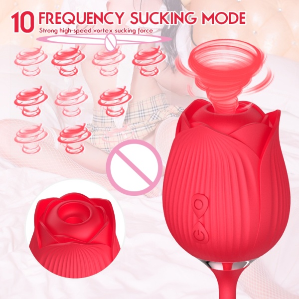 Мини вибратор с ротацией и вакуумной стимуляцией: 2 в 1!