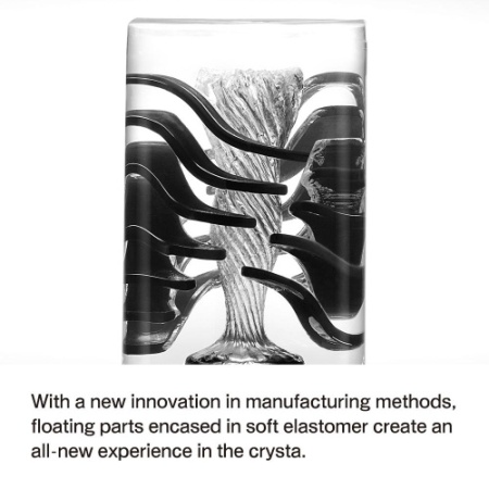 Tenga Crysta Leaf - прозрачный мастурбатор с интенсивным рельефом