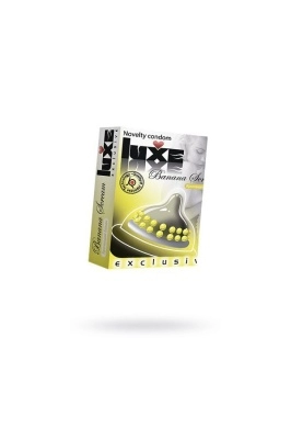 Презерватив с шариками Luxe Exclusive - Кричащий банан