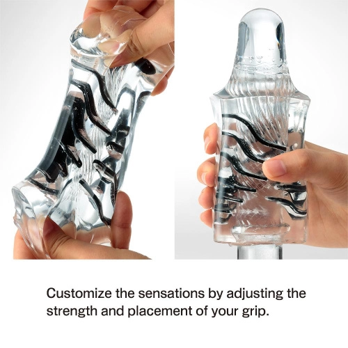 Tenga Crysta Leaf - прозрачный мастурбатор с интенсивным рельефом