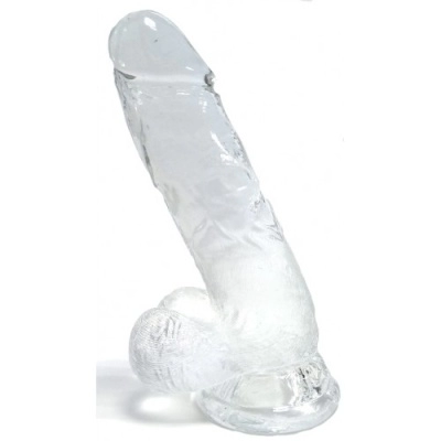 Прозрачный дилдо на присоске