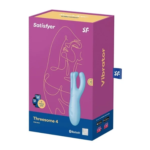 Клиторальный стимулятор Satisfyer Threesome 4 Connect App с вибрацией