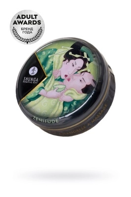 Ароматическая свеча и массажное масло Shunga – 2 в 1 – Зеленый чай