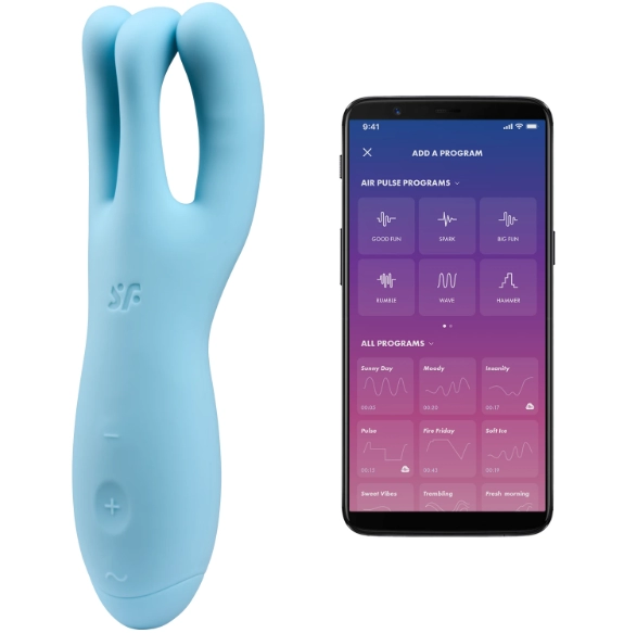 Клиторальный стимулятор Satisfyer Threesome 4 Connect App с вибрацией