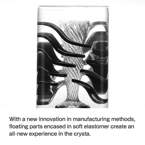 Tenga Crysta Leaf - прозрачный мастурбатор с интенсивным рельефом